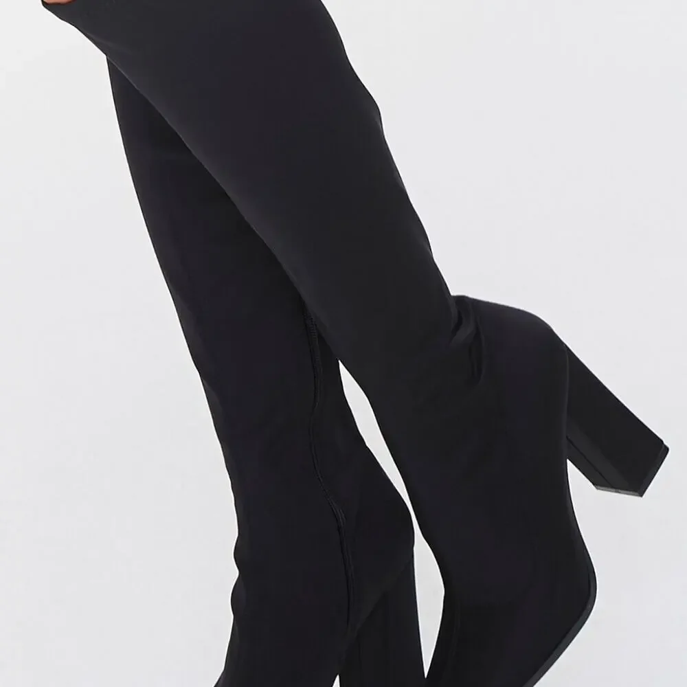 Forever 21 Faux Suede Thigh High Boots  4